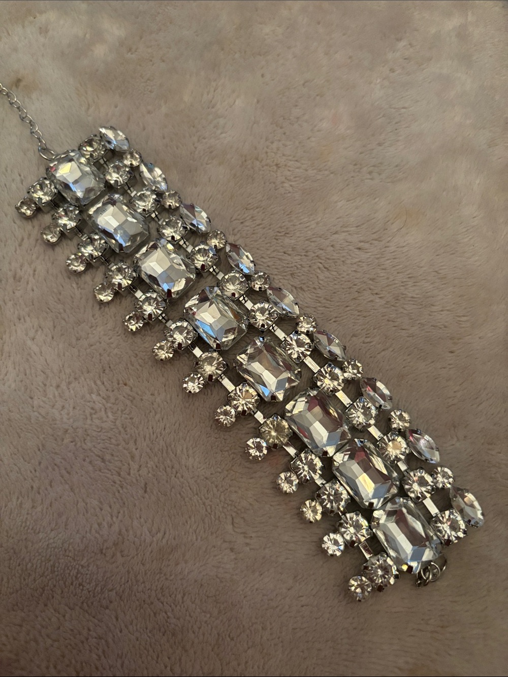 Windsor Clear Crystal Multi-Row Bracelet
